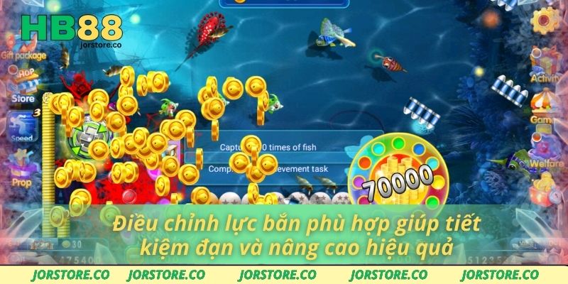 Điều chỉnh lực bắn phù hợp giúp tiết kiệm đạn và nâng cao hiệu quả